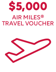 $5,000 AIR MILES Travel Voucher